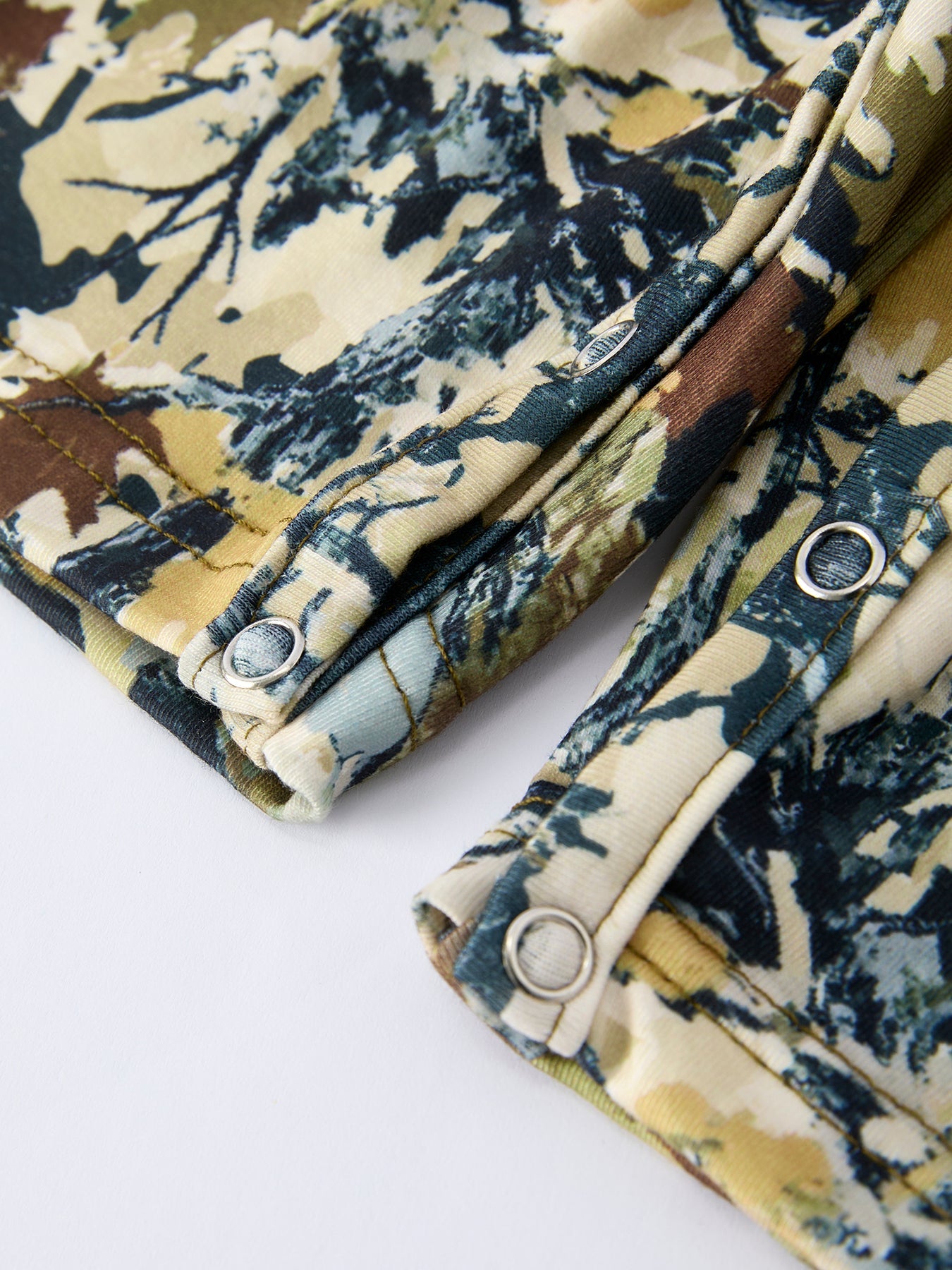 Camo Duck Smocking Embroidery Baby Boy Romper