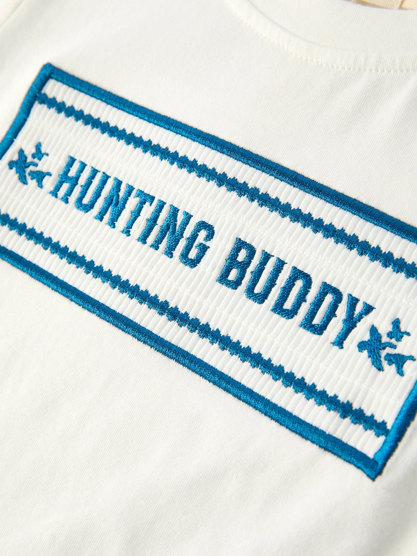 Camouflage "HUNTING BUDDY" Smocking Embroidery Boys Outfit