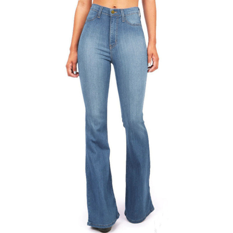Long Denim Pants Slim Bell Bottom (3 Colors)