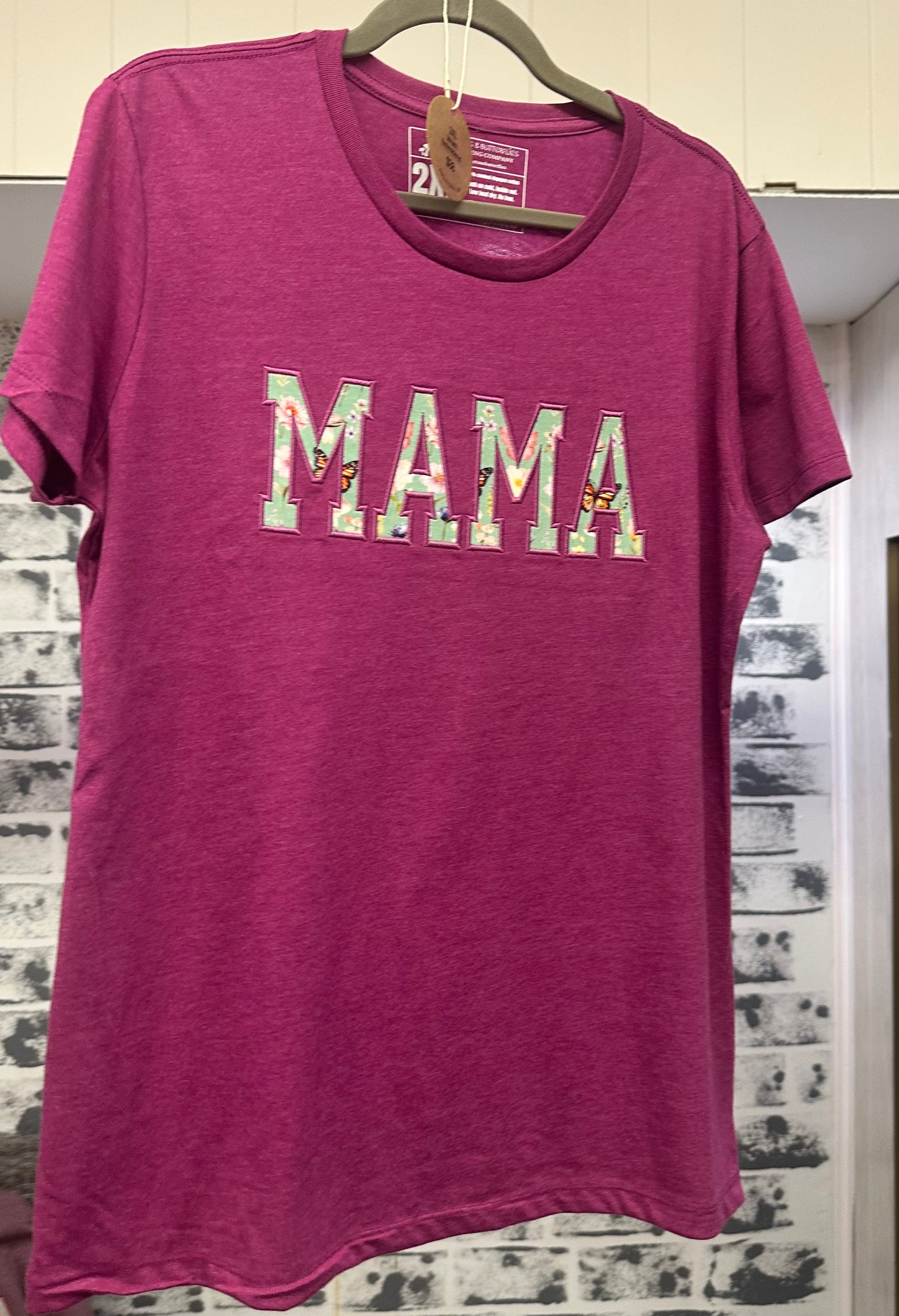 "Enchanted Meadow" Mama Applique Tee