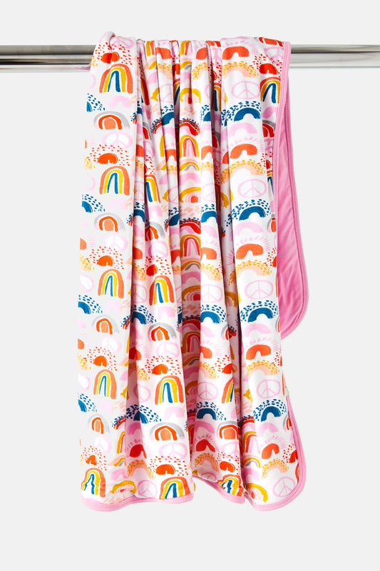 Pret® Changing Clutch - Rainbows Pink