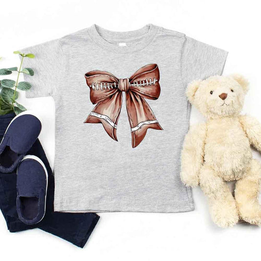 Vintage Football Bow For Kids T-Shirt (8 colors)