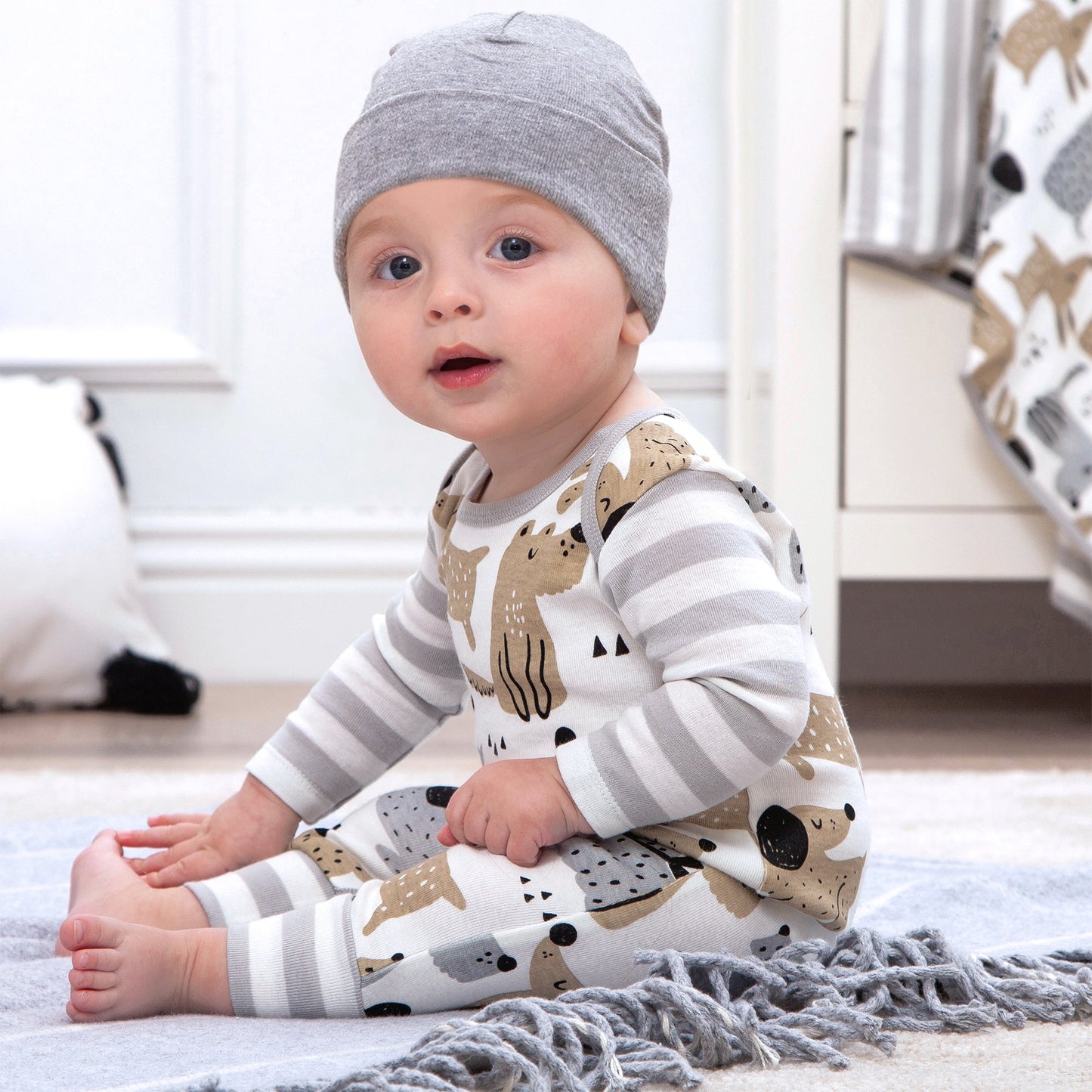 Baby Boy Puppy Dogs Cotton Romper
