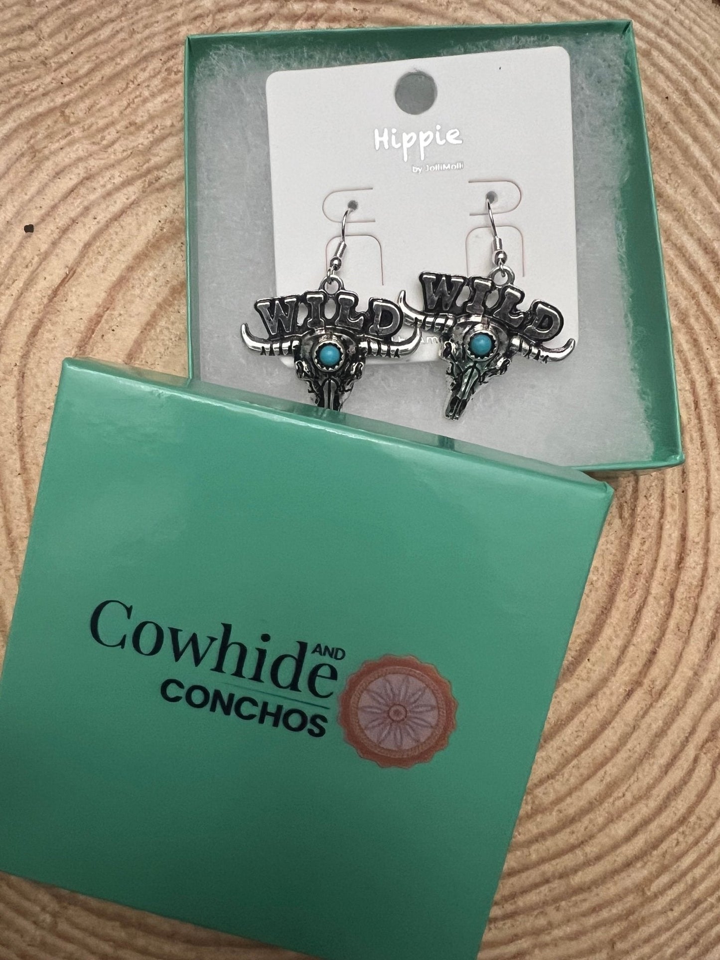 Wild Bull Skull Earrings