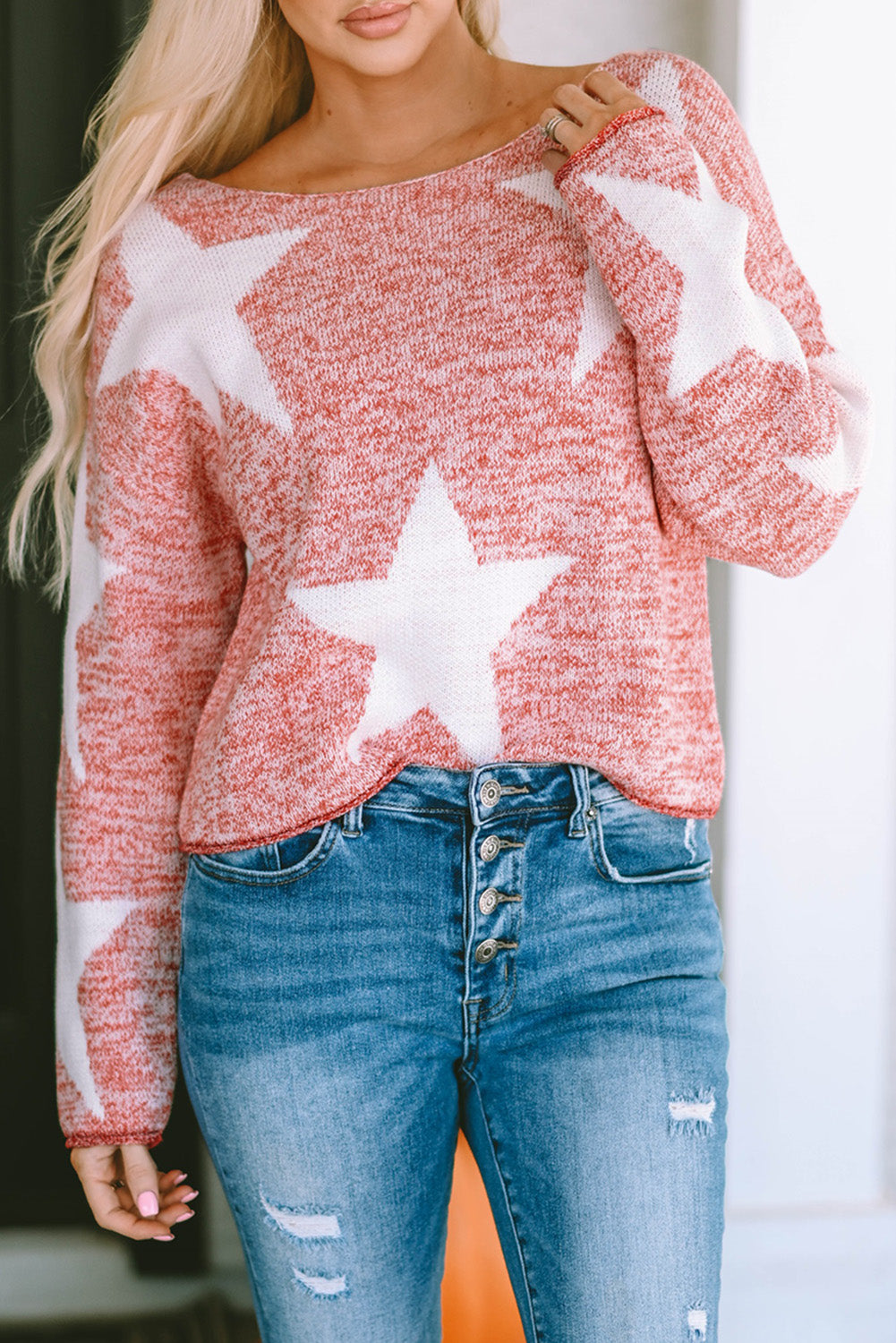 Big Star Spangled Casual Knit Sweater