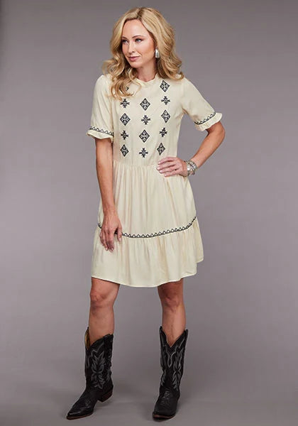 Stetson 2098 3/4 Sleeve (Cream) - Women's Dress
