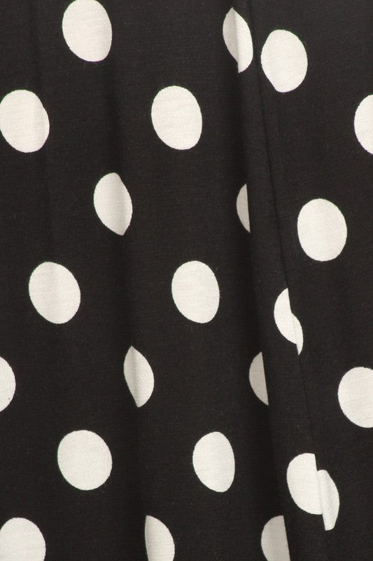 Polka dot midi dress in relaxed fit