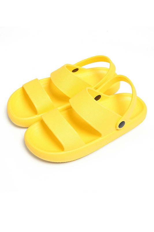 Comfy Heel Strap Cloud Slides Sandals (5 Colors)
