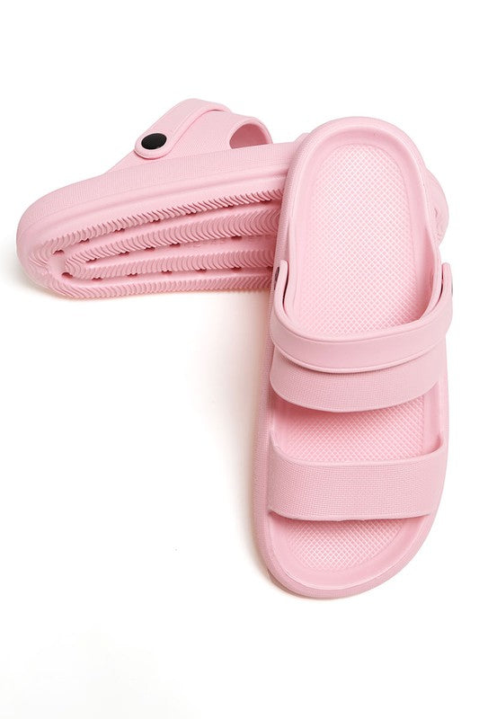 Comfy Heel Strap Cloud Slides Sandals (5 Colors)