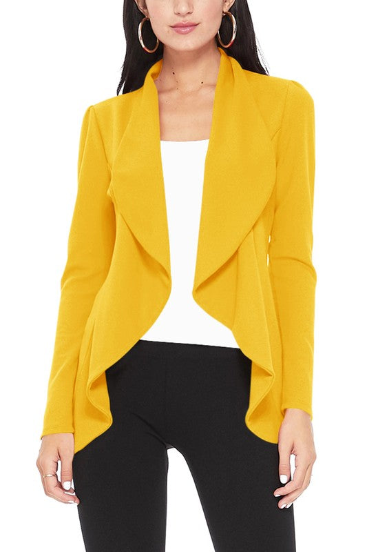 Solid, waist length blazer (15 Colors)