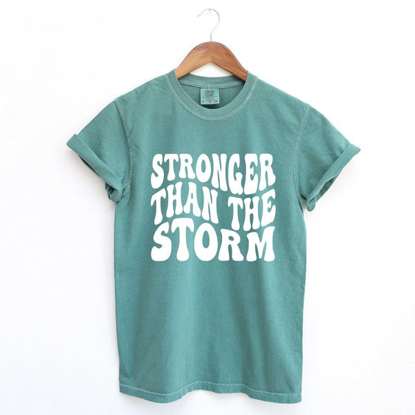 Retro Stronger Than The Storm Garment Dyed Tee (4 Colors)
