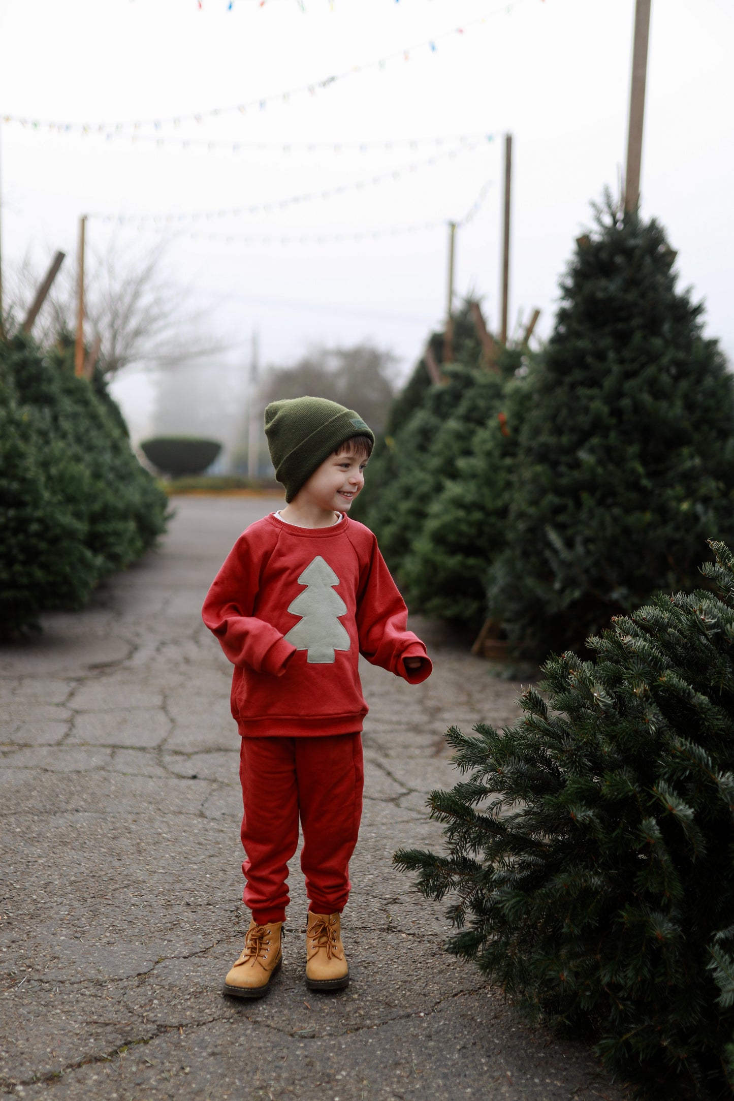 Christmas Tree Applique Sweatshirt