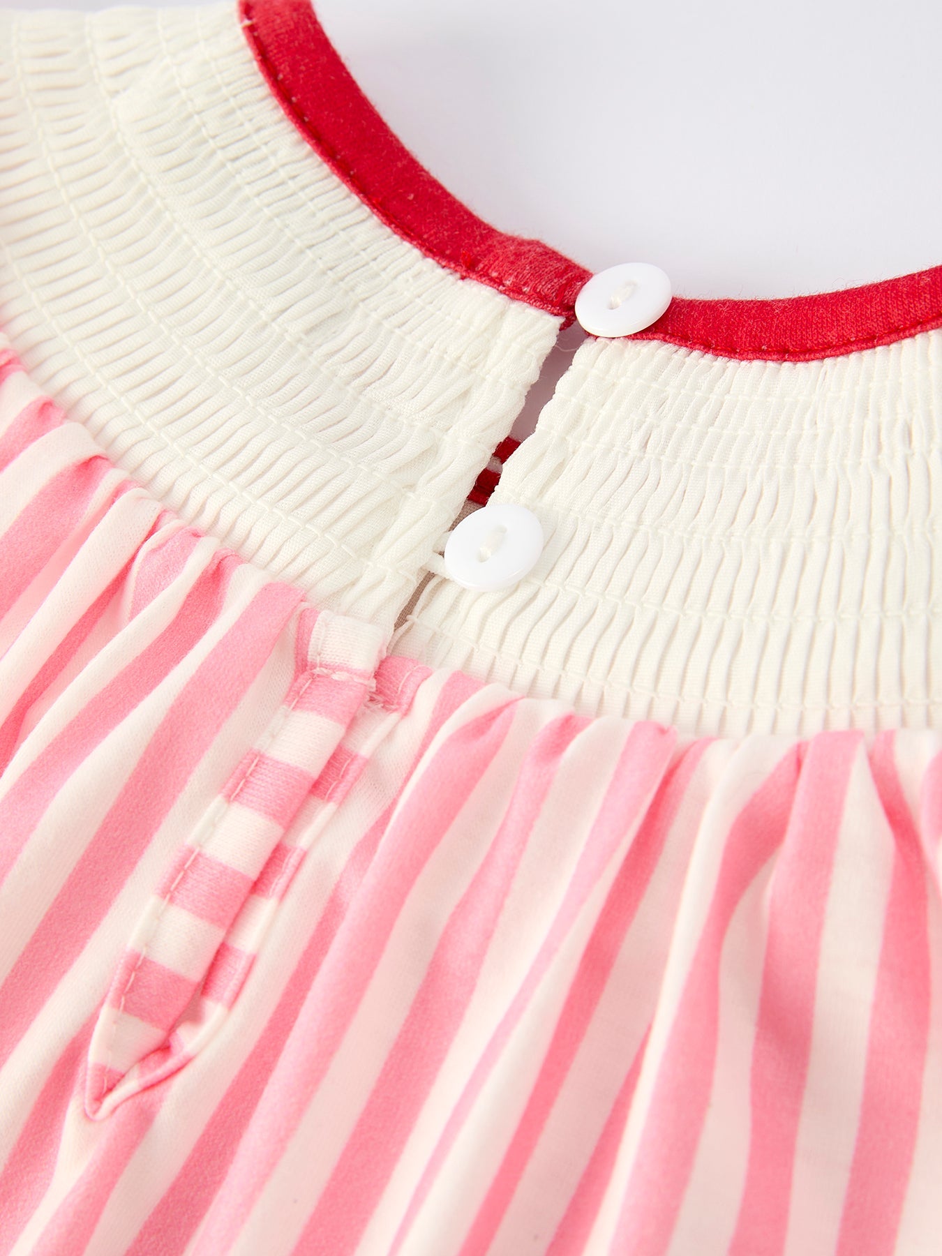 Baby Girls Baseball Embroidery Romper – Pink Stripe Casual Outfit