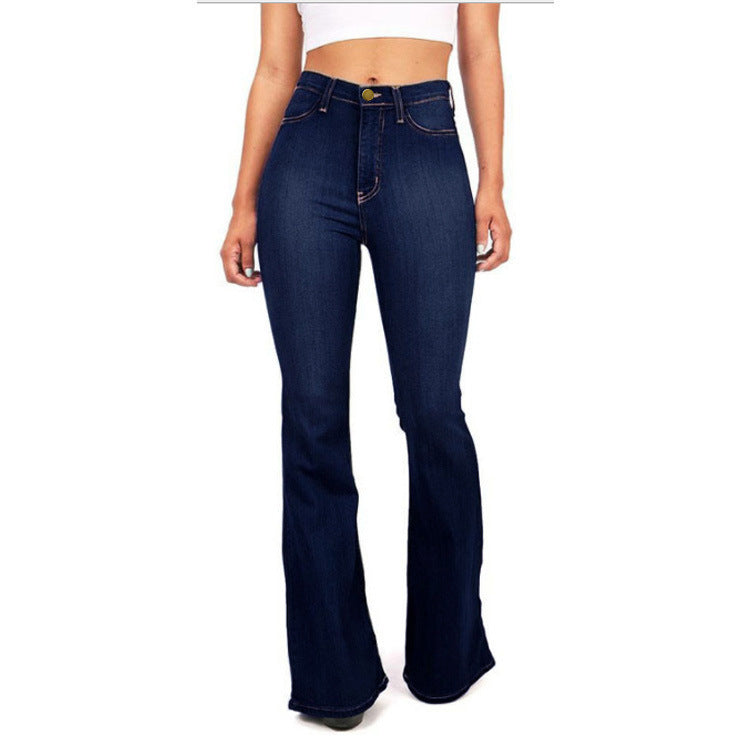 Long Denim Pants Slim Bell Bottom (3 Colors)