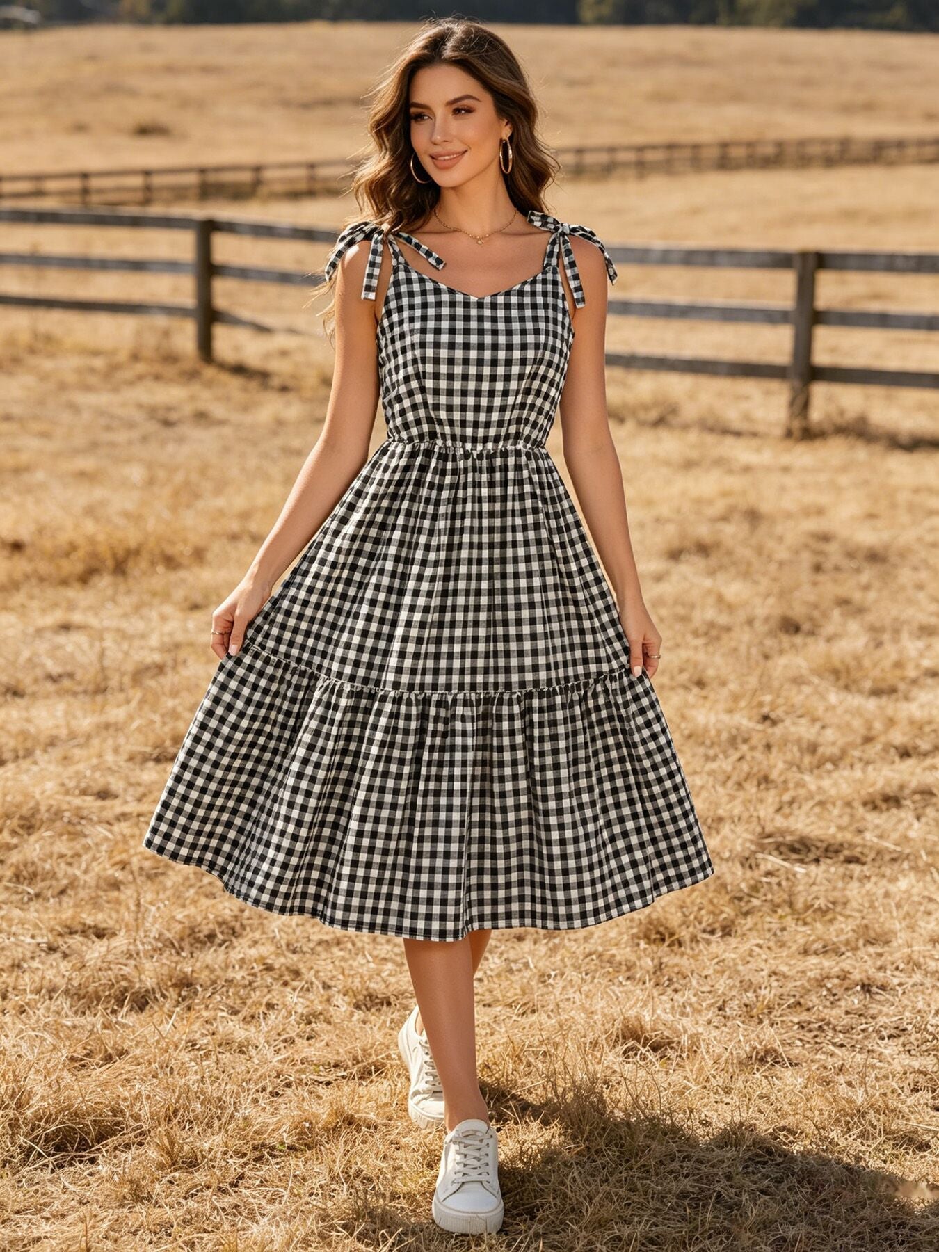 adult smocked dresses Mommy & Me Adult Plaid Smocked Dress XL