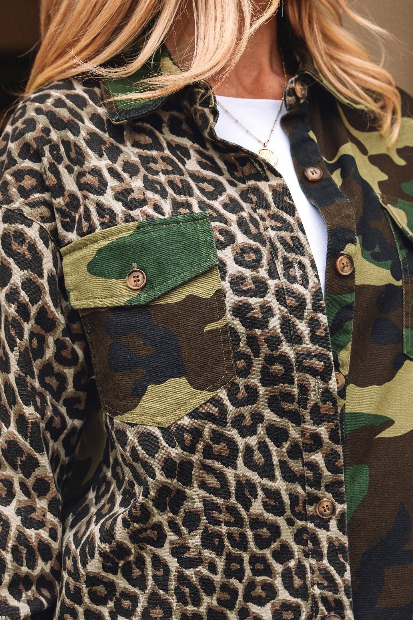 Kiara Patchwork Oversize Shacket