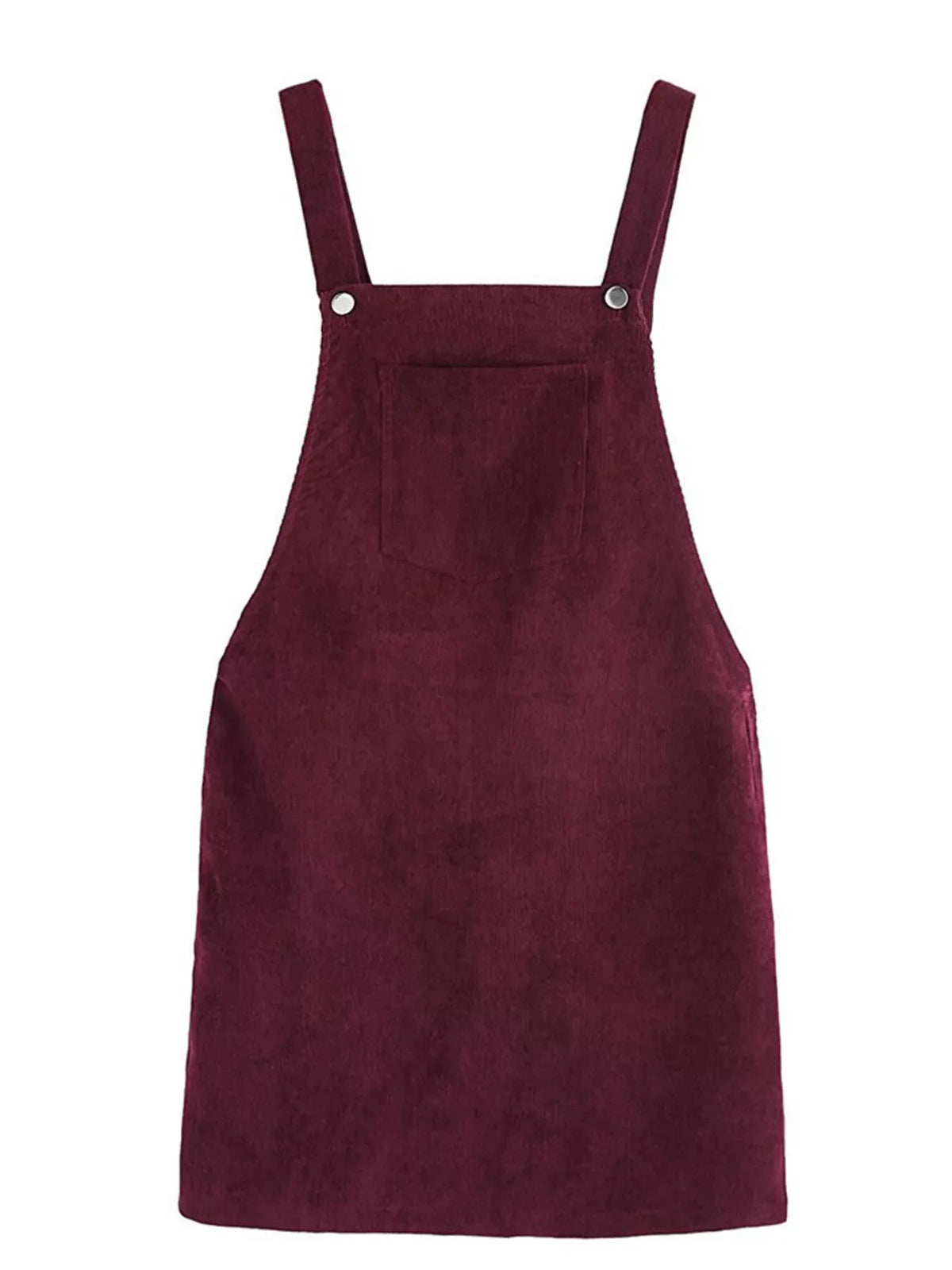 Corduroy Wide Strap Overall Dress (5 Colors)