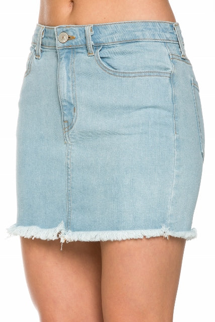 Western Denim Vintage Mini Skirt