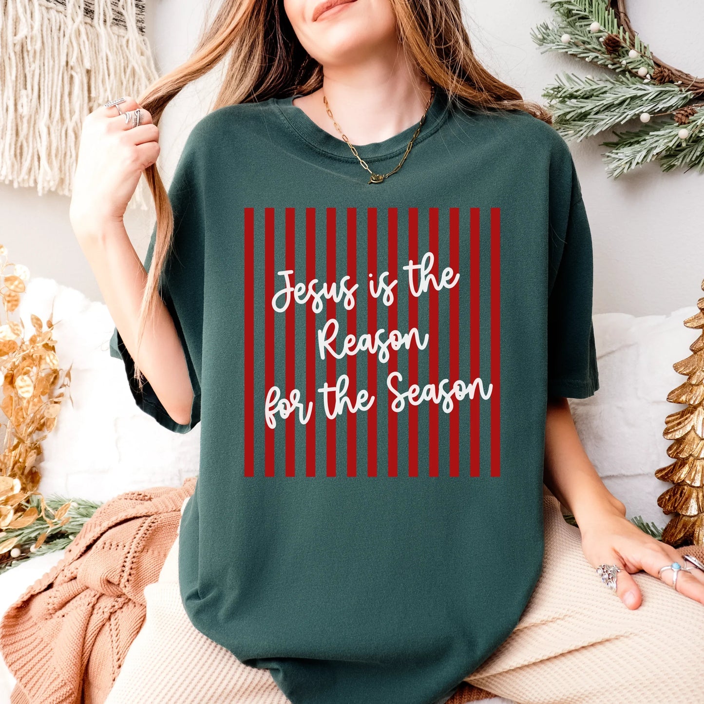 Jesus Is the Reason for the Season Comfort Colors Shirt