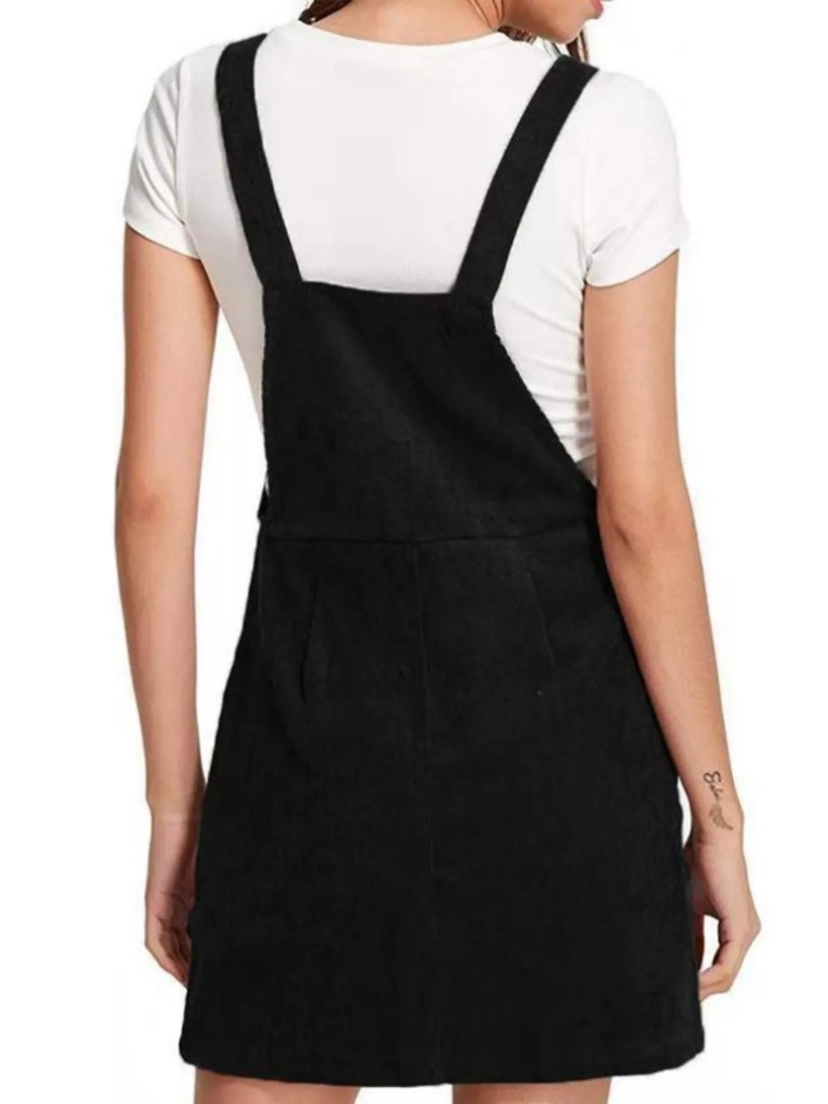 Corduroy Wide Strap Overall Dress (5 Colors)