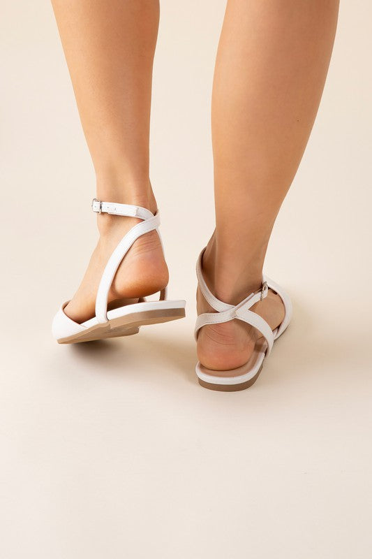 Linden-S Ankle Strap Flats (2 Colors)