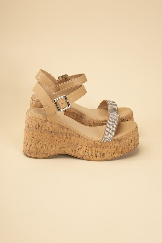 Fraya-Rhinestone Strap Sandals