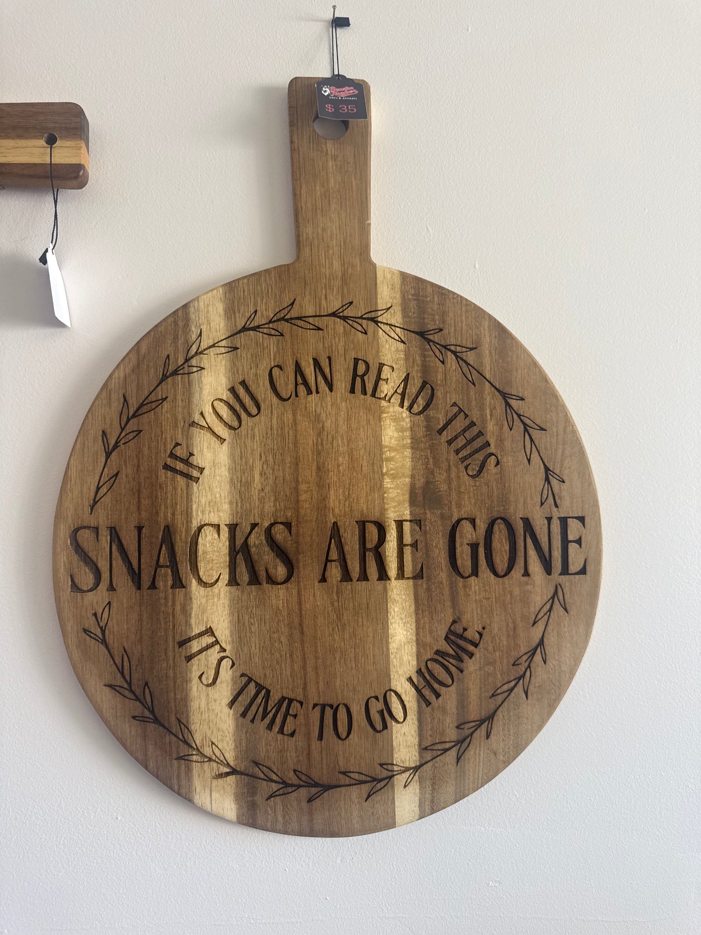 “If You Can Read This” Snacks Are Gone Charcuterie Board