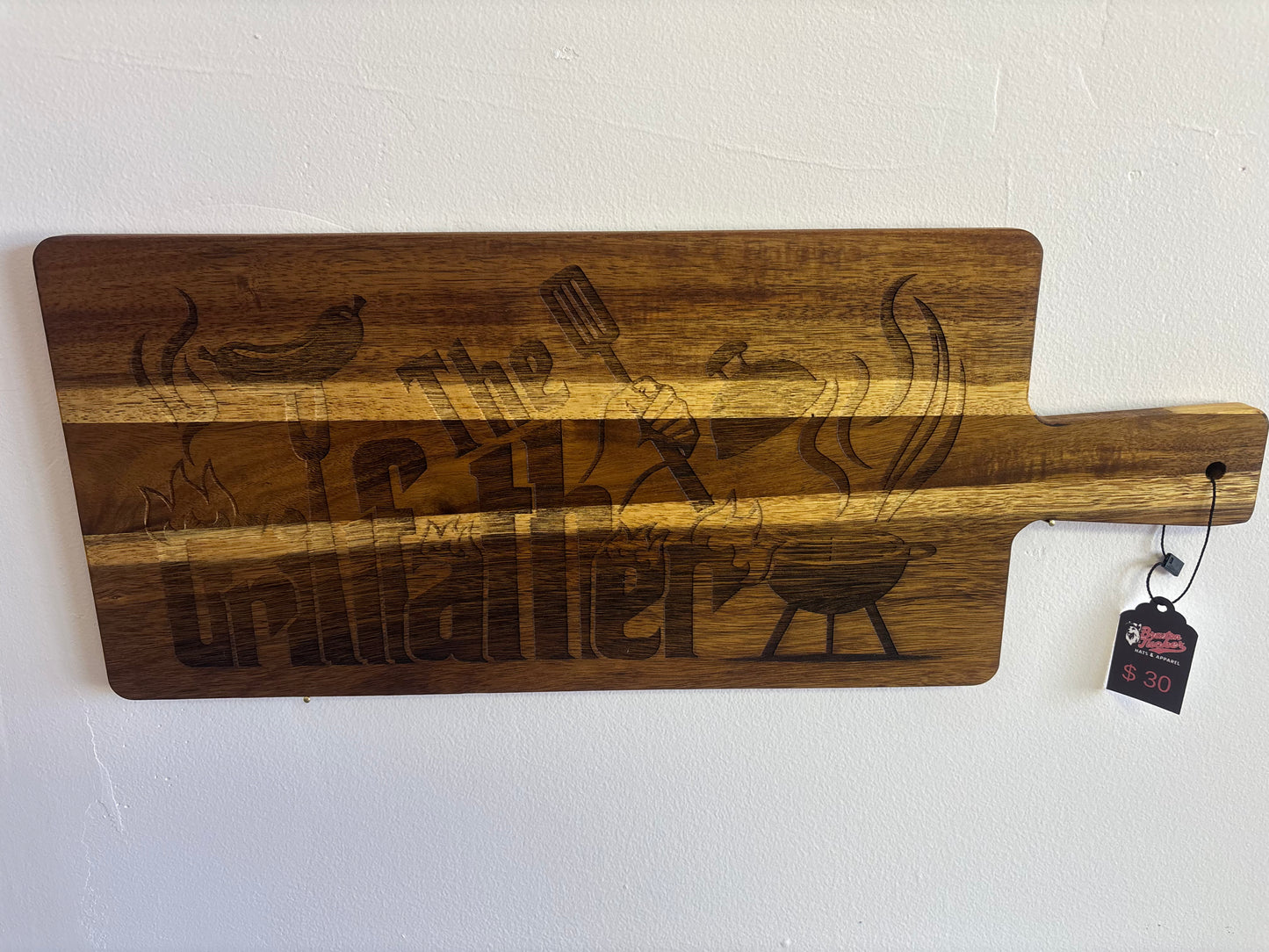 The Grillfather Engraved Acacia Cutting Board
