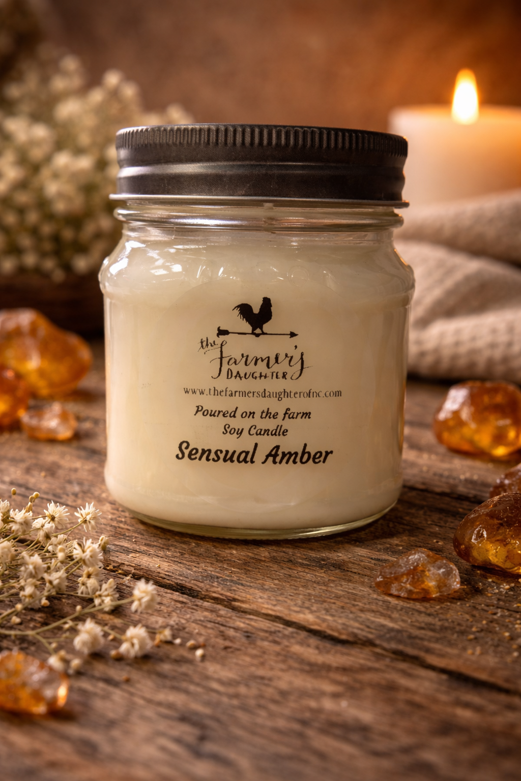 Sensual Amber Soy Candle