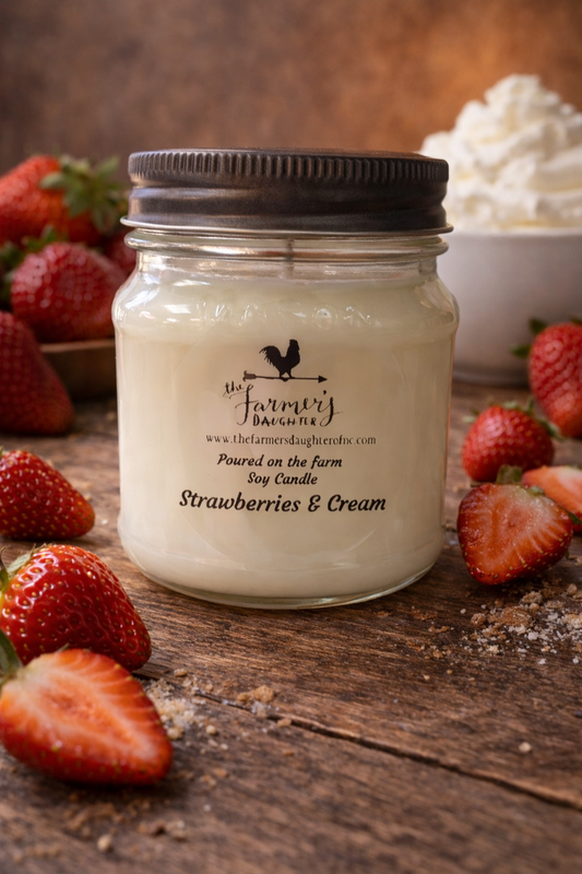 Strawberries & Cream Soy Candle