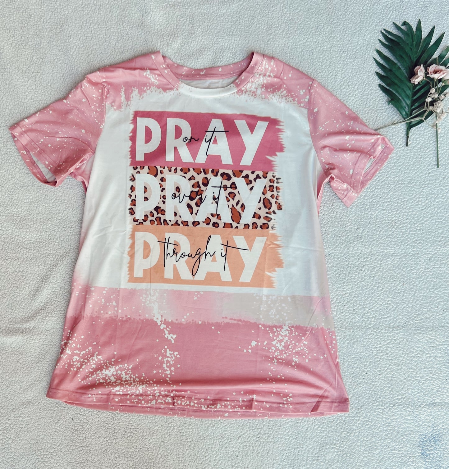 Pray Pink Short Sleeve T-shirt