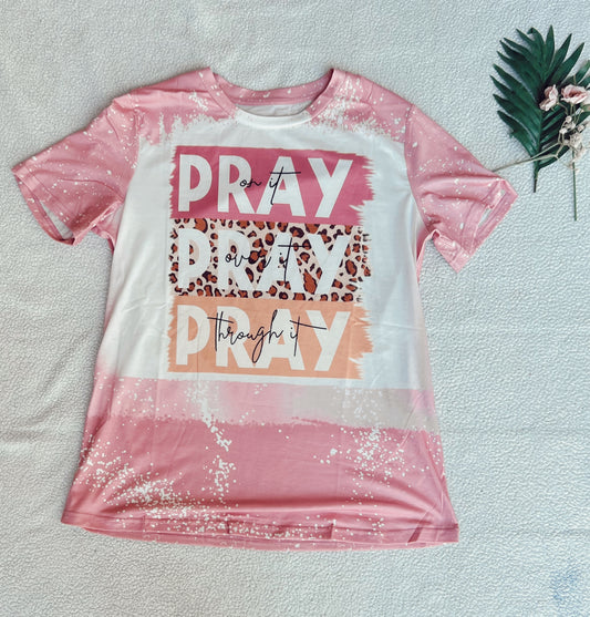 Pray Pink Short Sleeve T-shirt