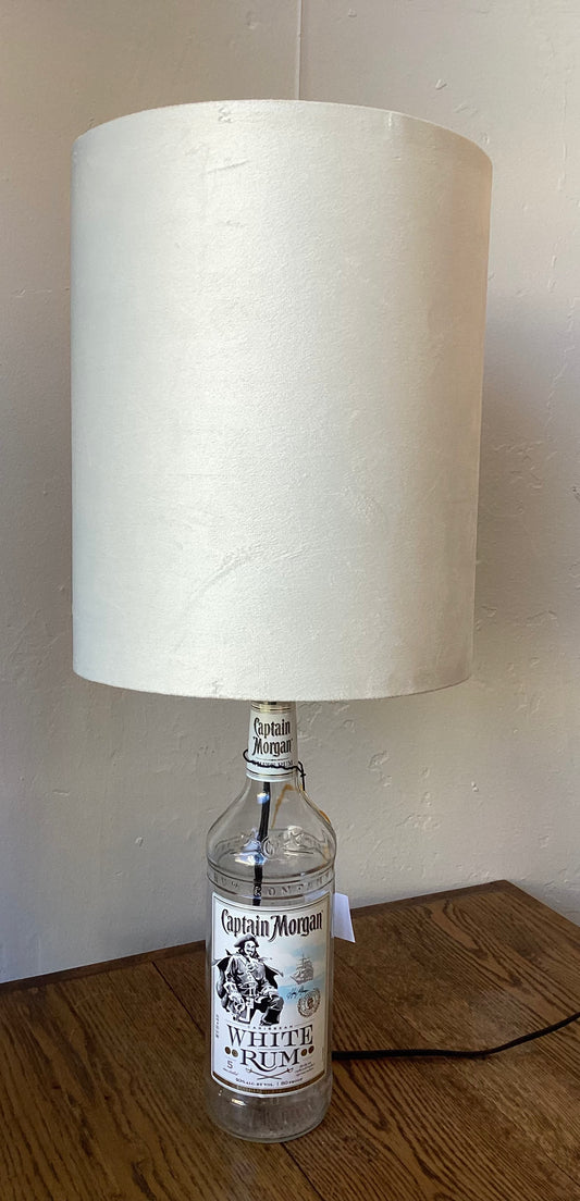 Captain Morgan White Rum Bottle Table Lamp