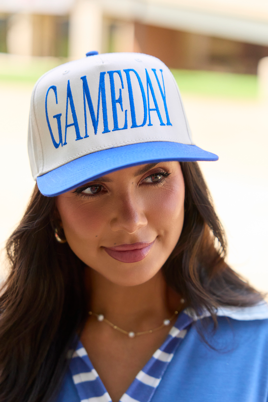It's Gameday Royal Blue Embroidered Trucker Hat