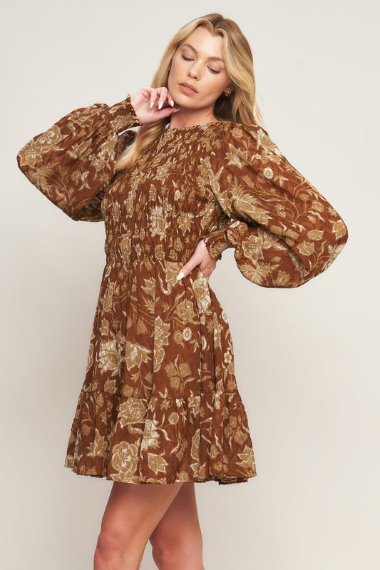 SWEET REMINISCENCE WOVEN MINI DRESS