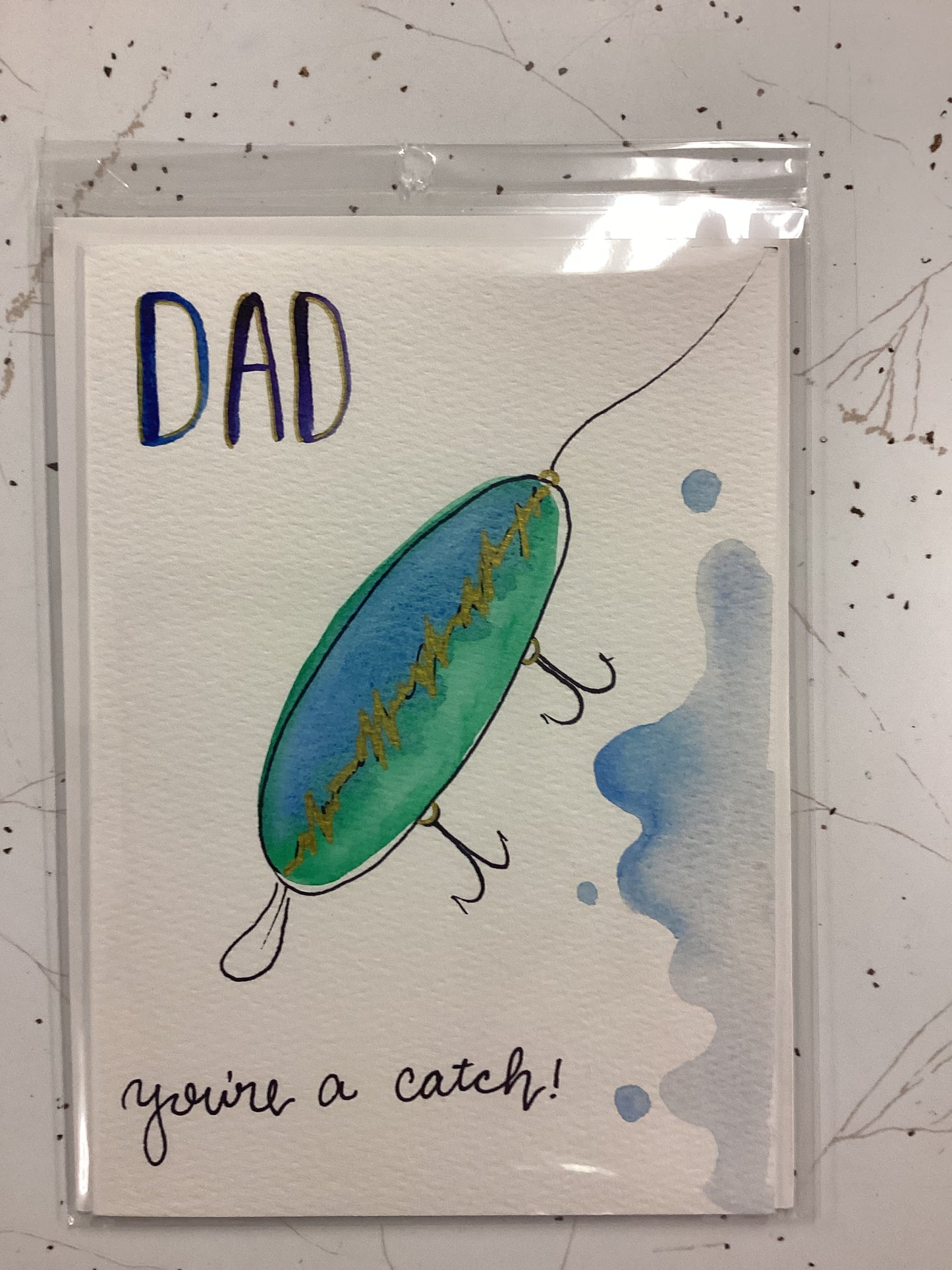 “Dad, You’re a Catch!” Fishing Greeting Card