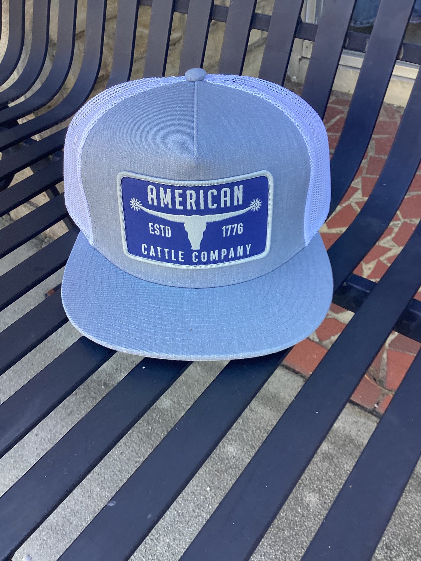 American Cattle Company ESTD 1776 Flat Bill Trucker Hat