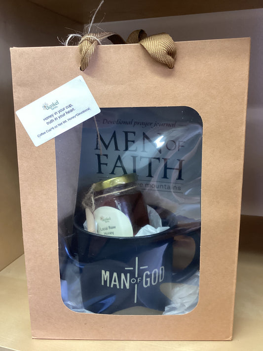"Honey in Your Cup, Truth in Your Heart" Men of Faith Gift Set by Denkel Farm