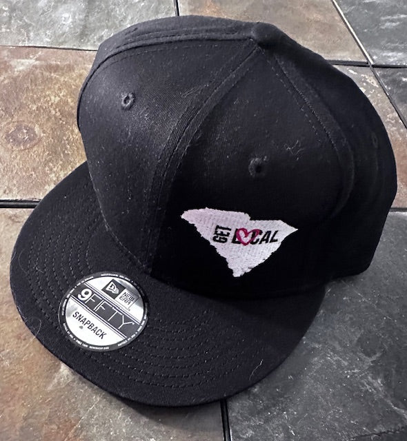 "Get Local" Black Embroidery Cap