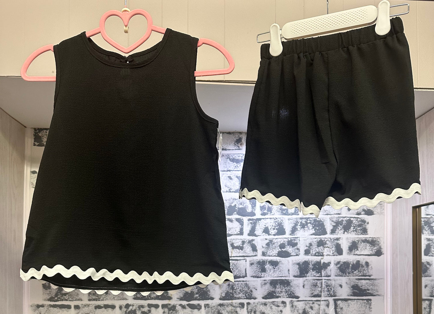 Midnight Scallop Short Set Tween