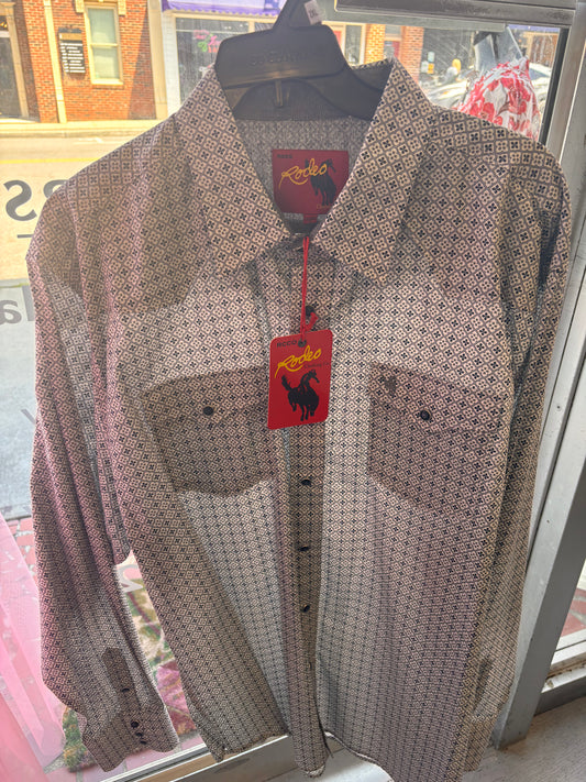 The Mosaic Snap-Button Western Shirt