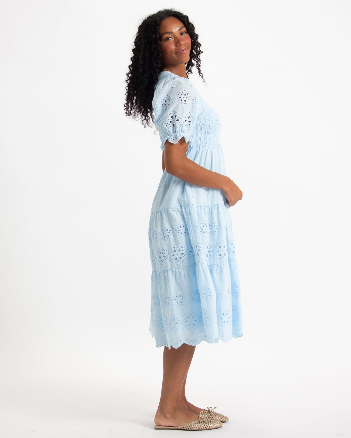 Blue Skies Eyelet Dress
