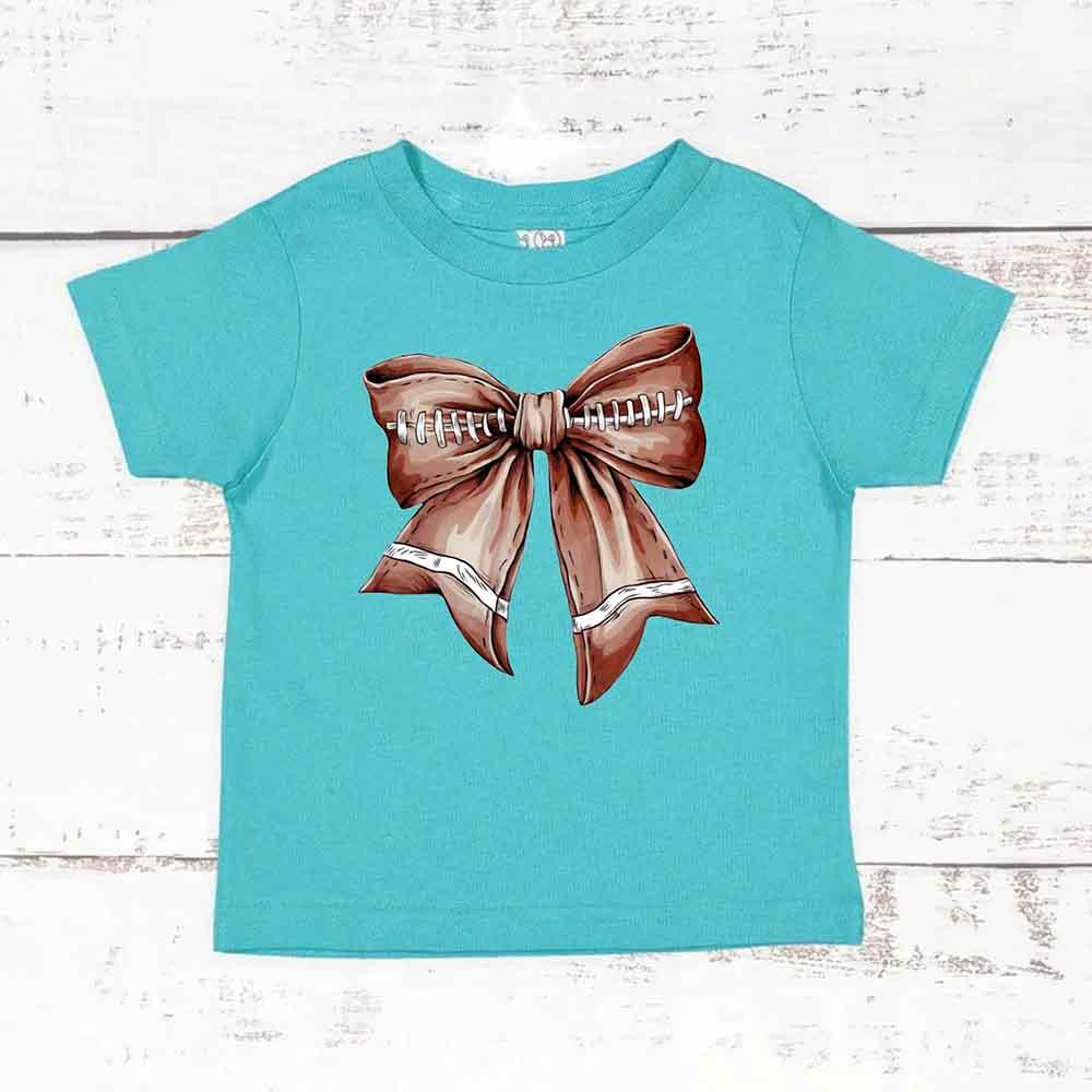 Vintage Football Bow For Kids T-Shirt (8 colors)
