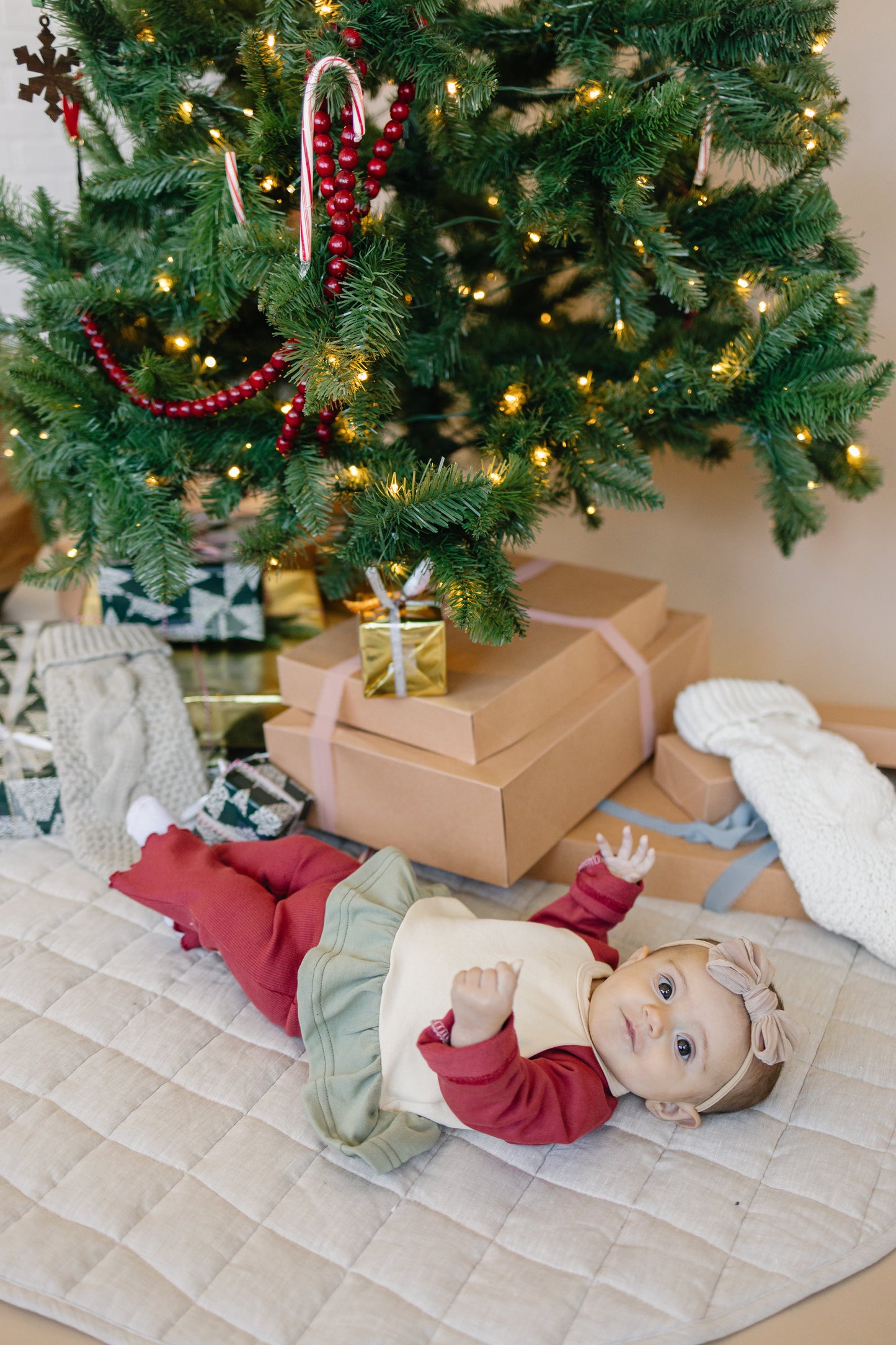 Ribbed Cotton Flared Leggings