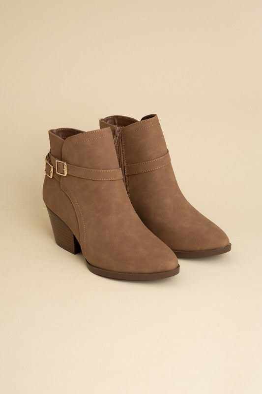 Nadine Ankle Buckle Boots