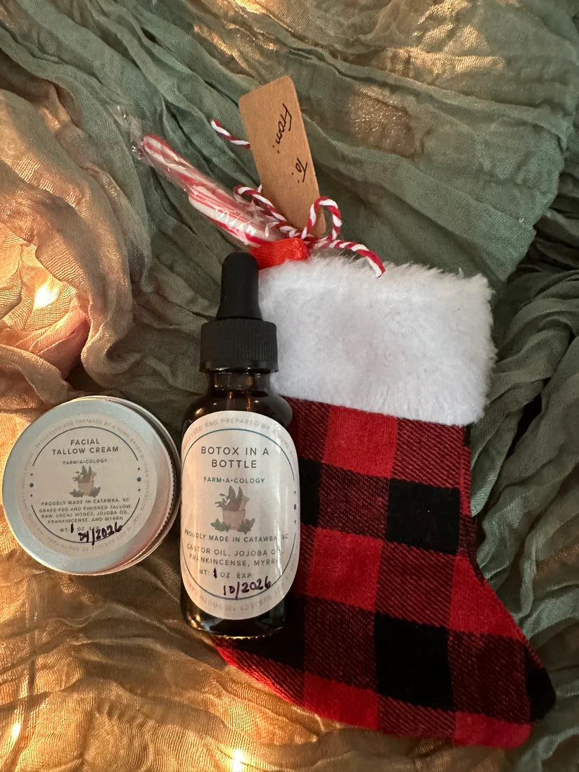 Stocking Mini Gifts: Botox in a bottle/Tallow Facial Cream Combo