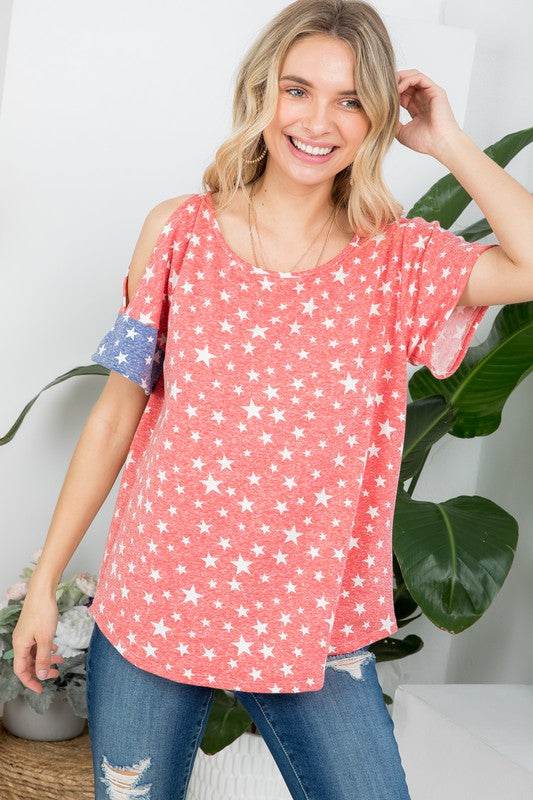 Plus 4th Of July Colorblock Top (2 Colors)