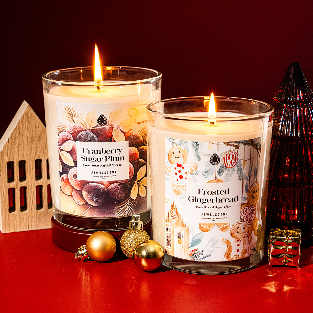 Frosted Gingerbread 18oz Home Jewelry Candle