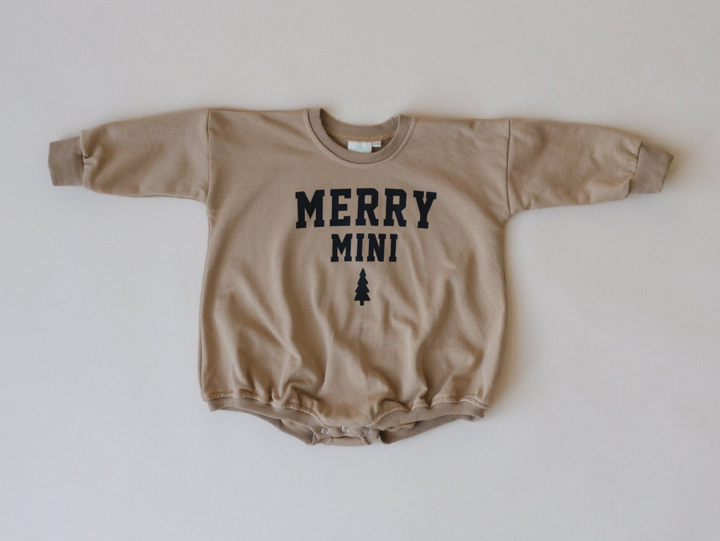 Merry Mini Christmas Sweatshirt Romper
