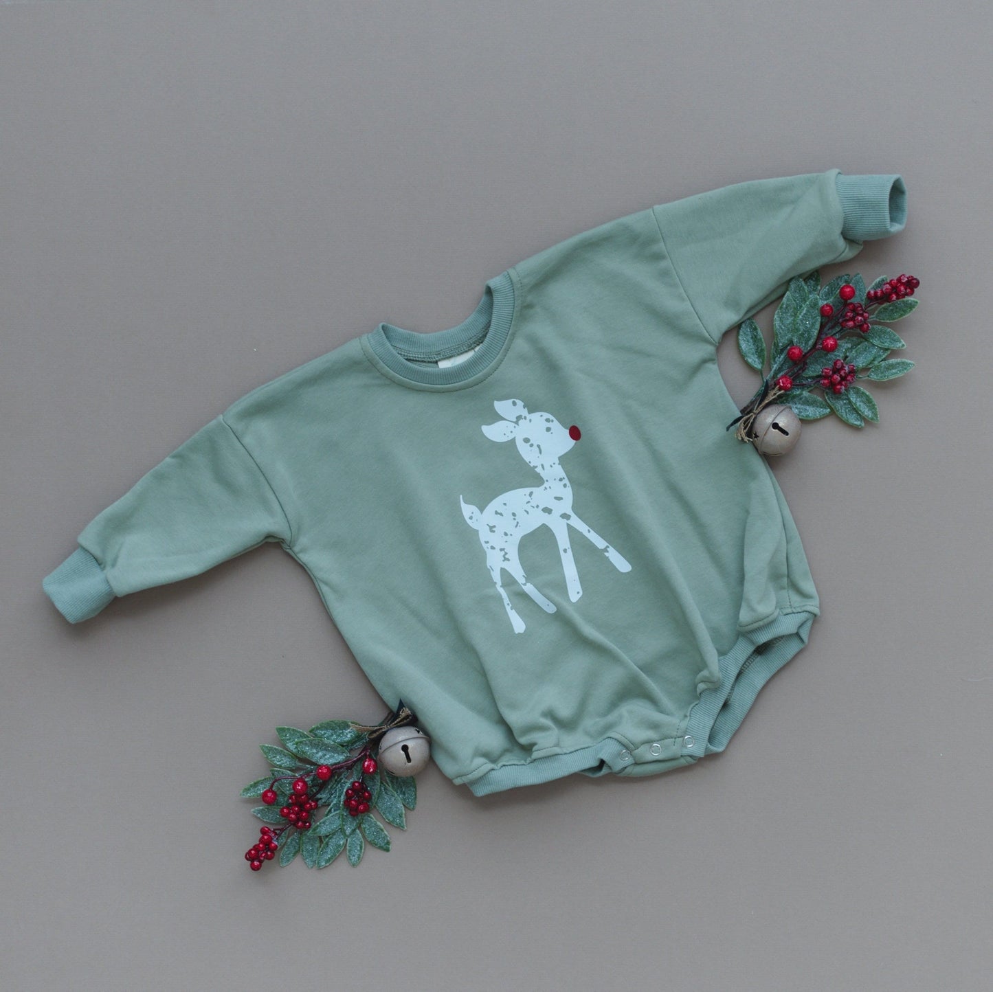 Rudolph Sweatshirt Romper
